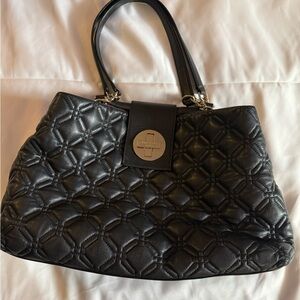 Kate Spade Black Quilted Handbag